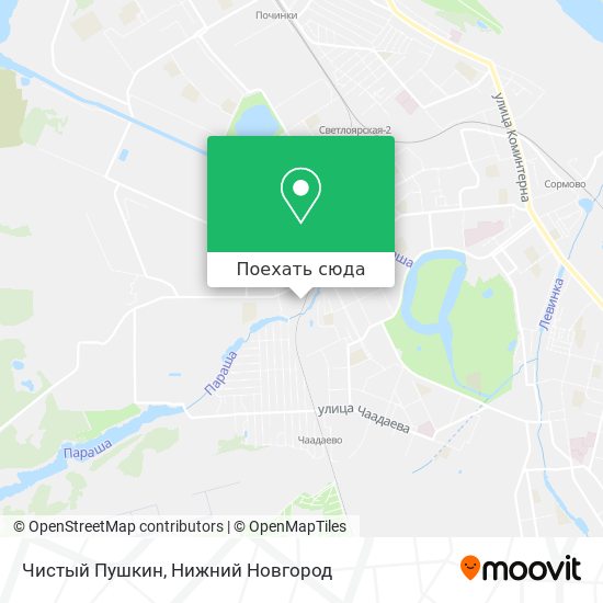 Карта Чистый Пушкин