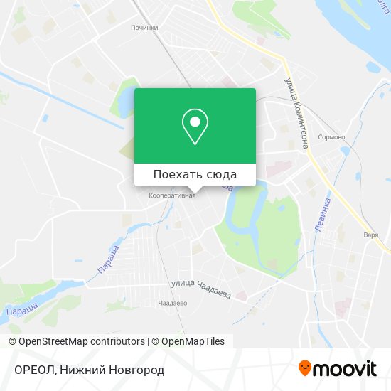 Карта ОРЕОЛ