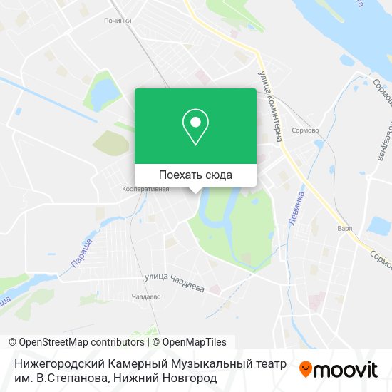 Карта Нижегородский Камерный Музыкальный театр им. В.Степанова