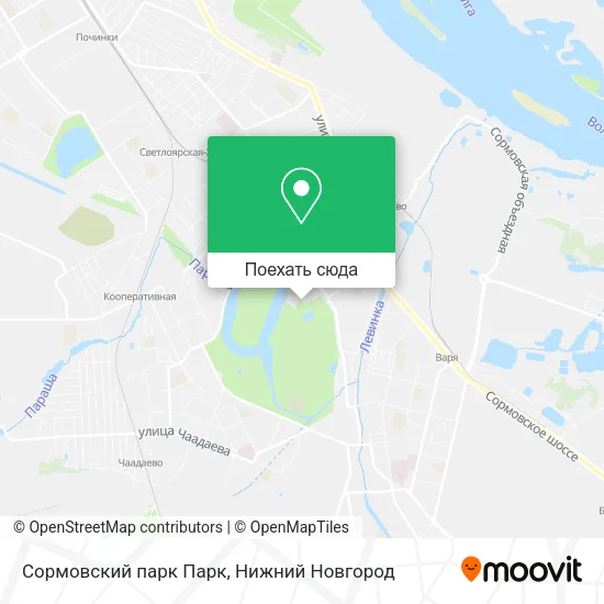 Карта Сормовский парк Парк
