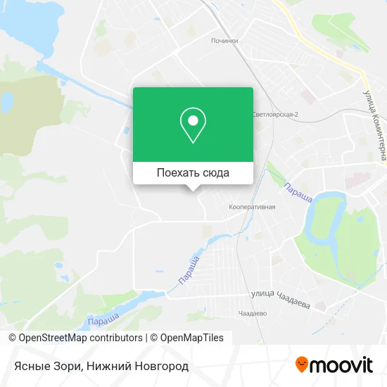 Карта Ясные Зори