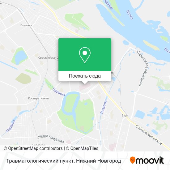 Карта Травматологический пункт