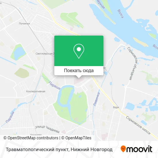 Карта Травматологический пункт