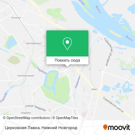 Карта Церковная Лавка