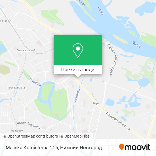 Карта Malinka Kominterna 115