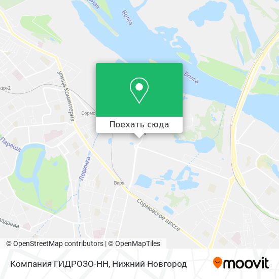 Карта Компания ГИДРОЗО-НН
