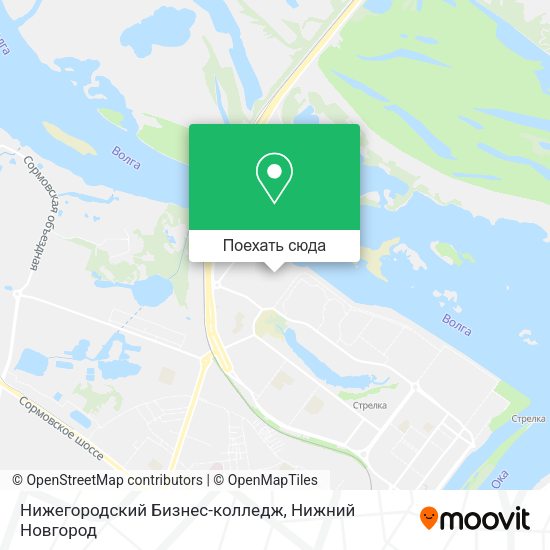 Карта Нижегородский Бизнес-колледж