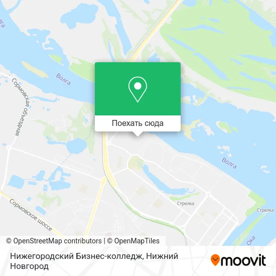 Карта Нижегородский Бизнес-колледж