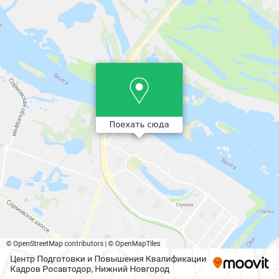 Карта Центр Подготовки и Повышения Квалификации Кадров Росавтодор