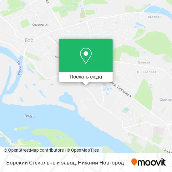 Карта Борский Стекольный завод