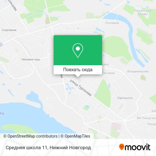 Карта Средняя школа 11