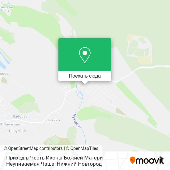 Карта Приход в Честь Иконы Божией Матери Неупиваемая Чаша