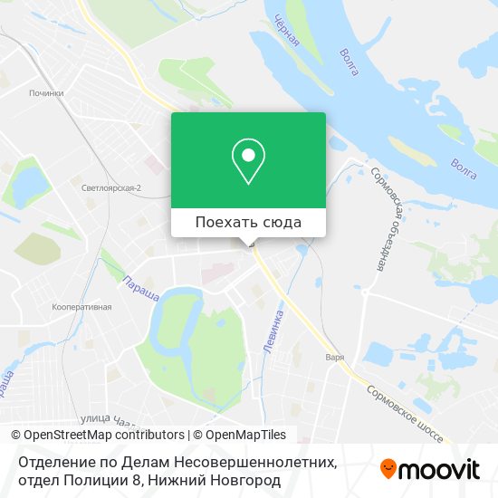 Карта Отделение по Делам Несовершеннолетних, отдел Полиции 8