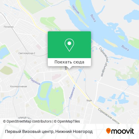 Карта Первый Визовый центр