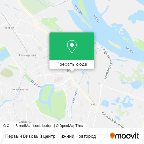 Карта Первый Визовый центр