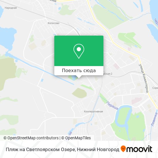 Карта Пляж на Светлоярском Озере