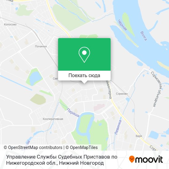 Карта Управление Службы Судебных Приставов по Нижегородской обл.