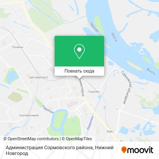 Карта Администрация Сормовского района