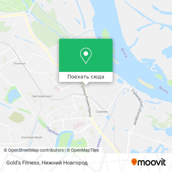Карта Gold's Fitness