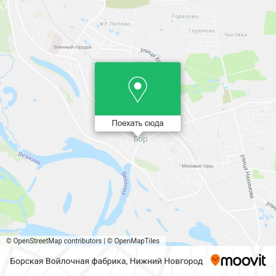 Карта Борская Войлочная фабрика