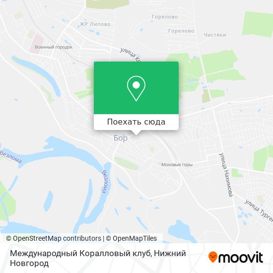 Карта Международный Коралловый клуб