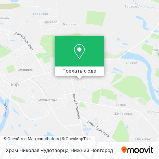 Карта Храм Николая Чудотворца