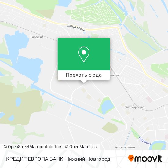 Карта КРЕДИТ ЕВРОПА БАНК