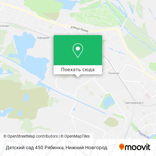 Карта Детский сад 450 Рябинка
