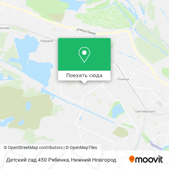 Карта Детский сад 450 Рябинка