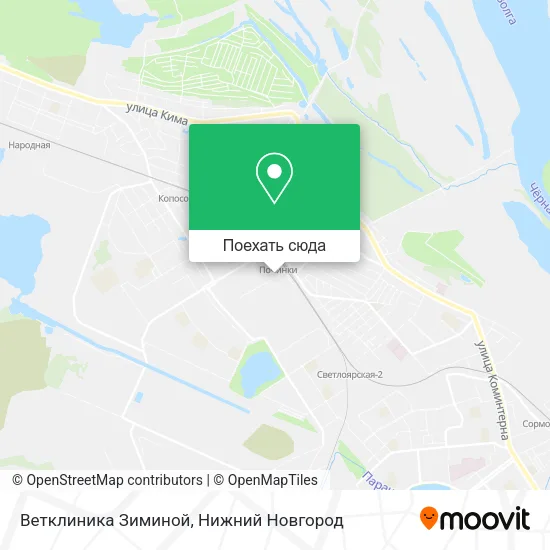 Карта Ветклиника Зиминой