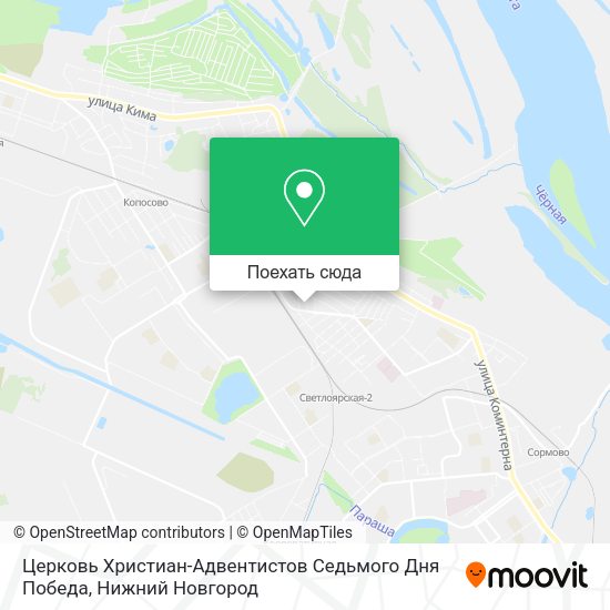 Карта Церковь Христиан-Адвентистов Седьмого Дня Победа