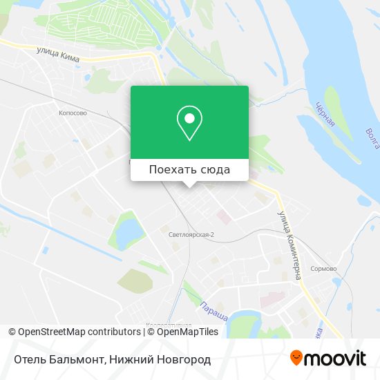 Карта Отель Бальмонт