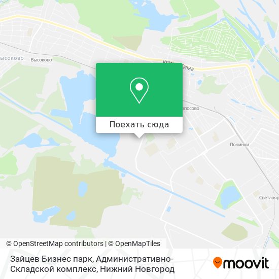 Карта Зайцев Бизнес парк, Административно-Складской комплекс