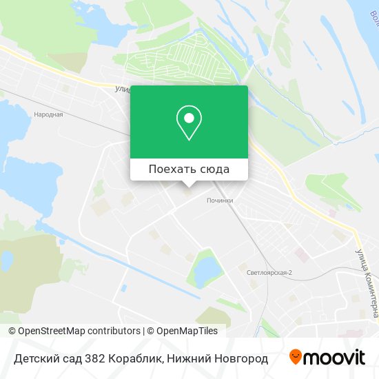 Карта Детский сад 382 Кораблик