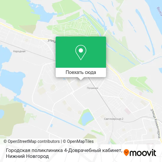 Карта Городская поликлиника 4-Доврачебный кабинет