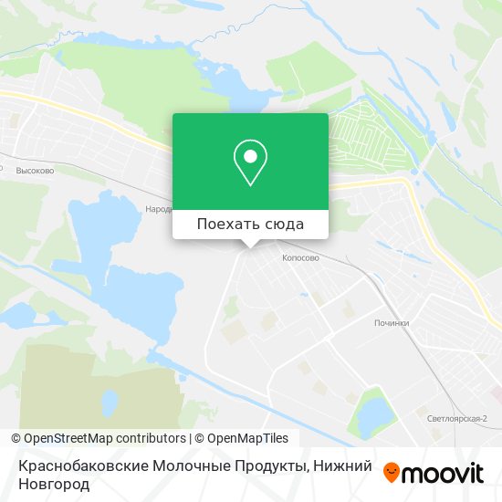 Карта Краснобаковские Молочные Продукты