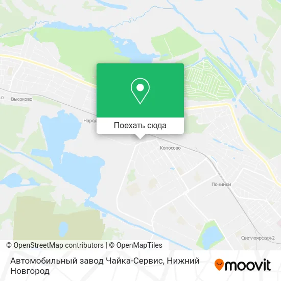 Карта Автомобильный завод Чайка-Сервис