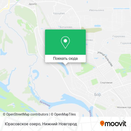 Карта Юрасовское озеро