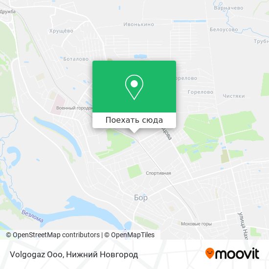 Карта Volgogaz Ooo