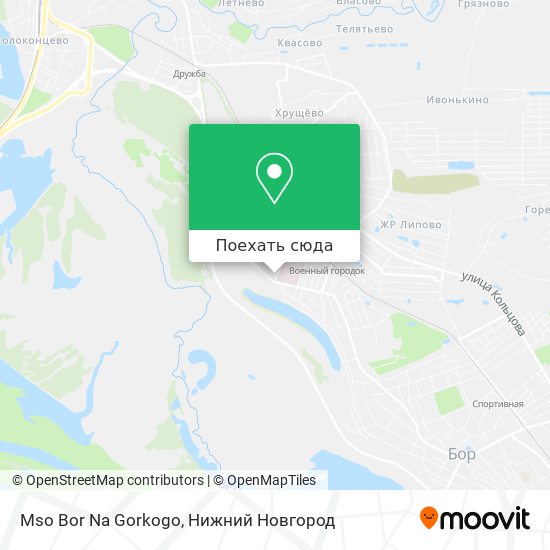 Карта Mso Bor Na Gorkogo