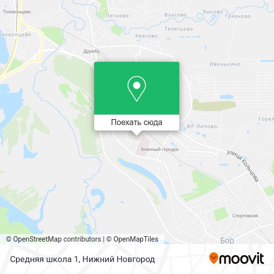 Карта Средняя школа 1