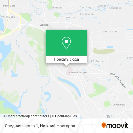 Карта Средняя школа 1