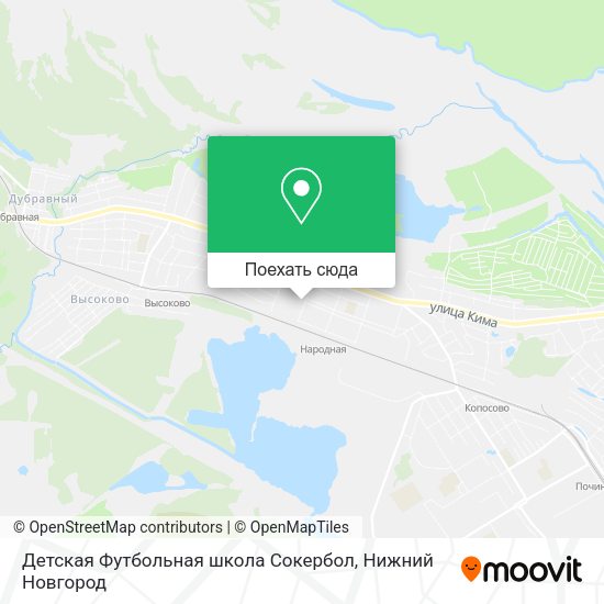 Карта Детская Футбольная школа Сокербол