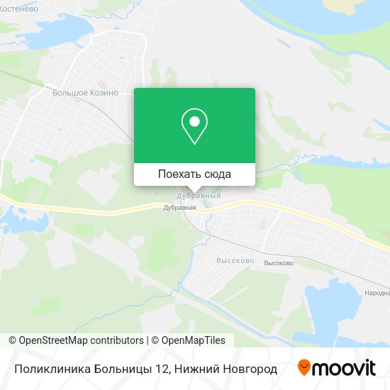 Карта Поликлиника Больницы 12
