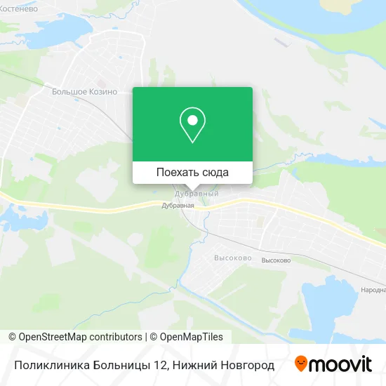 Карта Поликлиника Больницы 12