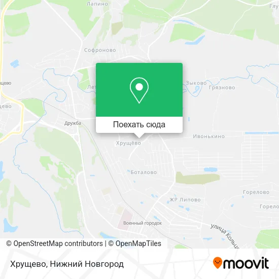 Карта Хрущево