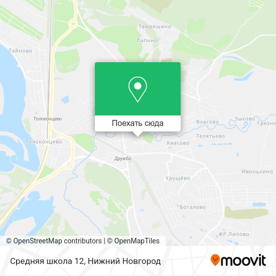 Карта Средняя школа 12
