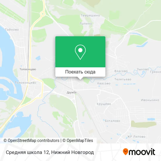 Карта Средняя школа 12