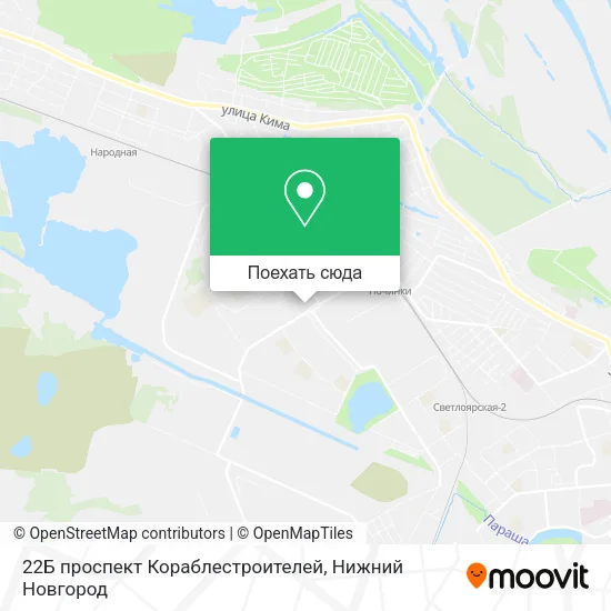 Карта 22Б проспект Кораблестроителей