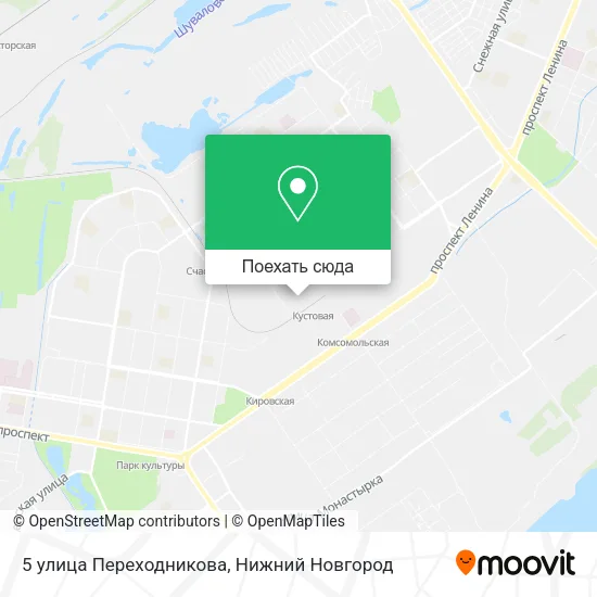 Карта 5 улица Переходникова